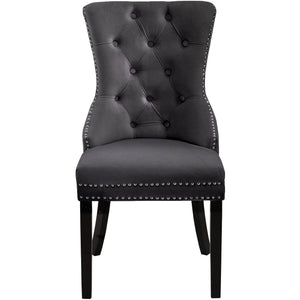 Meridian Nikki Grey Velvet Dining Chair