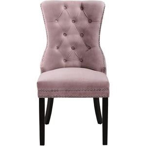 Meridian Nikki Pink Velvet Dining Chair