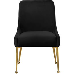 Meridian Owen Black Velvet Dining Chair