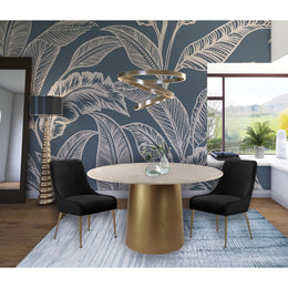 Meridian Owen Black Velvet Dining Chair