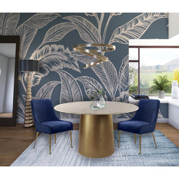Meridian Owen Navy Velvet Dining Chair