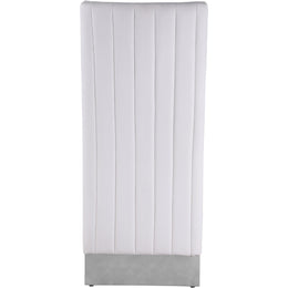 Meridian Porsha White Vegan Leather Dining Chair