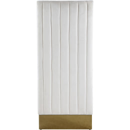 Meridian Porsha Cream Velvet Dining Chair