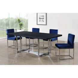 Meridian Giselle Navy Velvet Dining Chair