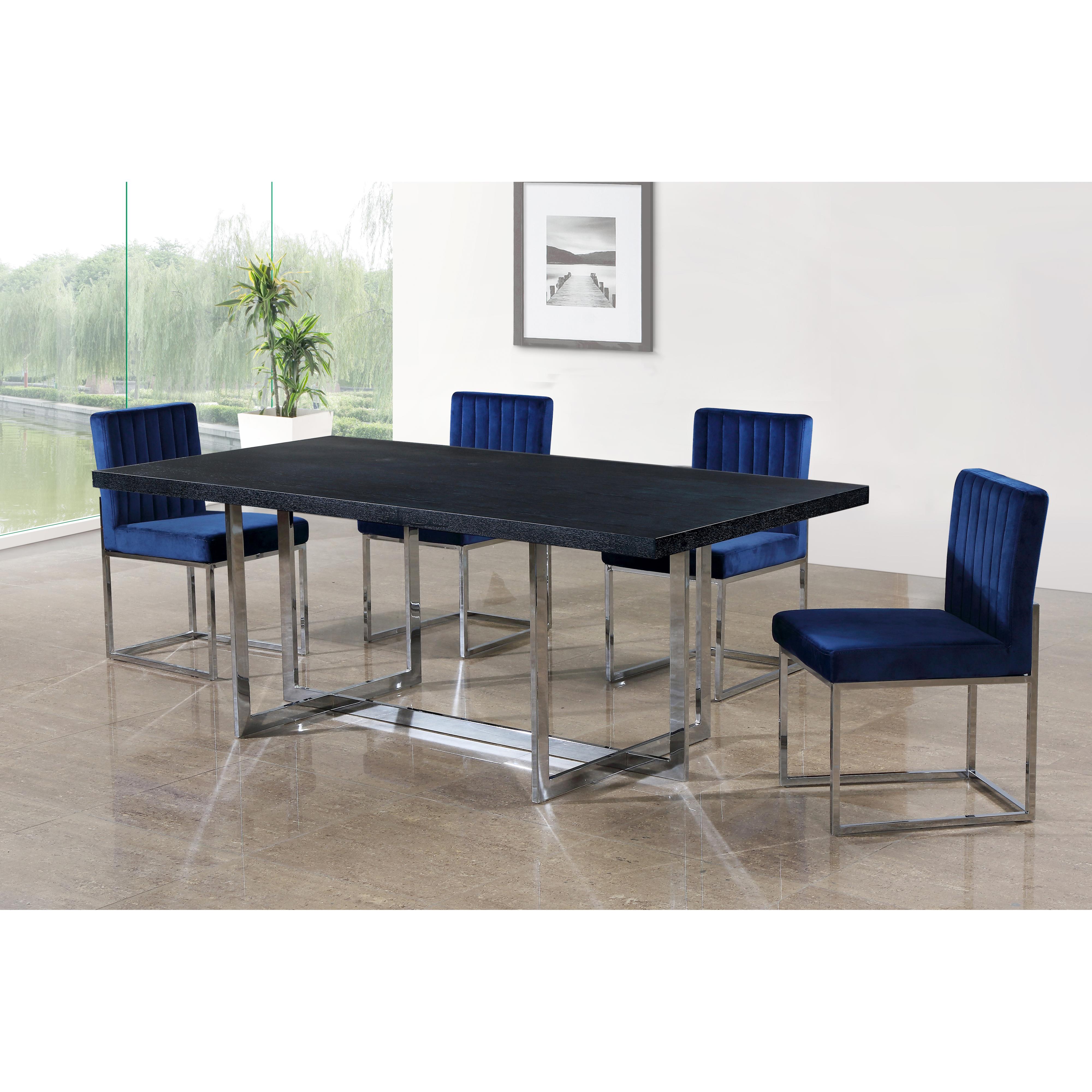 Meridian Giselle Navy Velvet Dining Chair