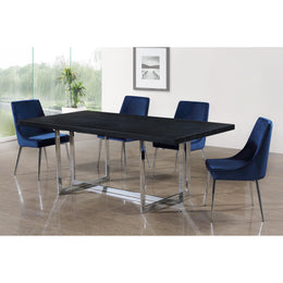 Meridian Karina Navy Velvet Dining Chair