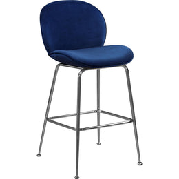 Meridian Paris Navy Velvet Stool