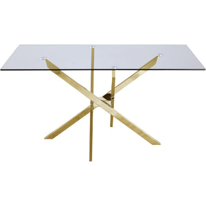 Meridian Xander Gold Dining Table