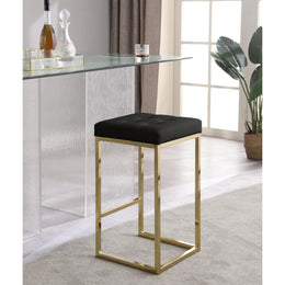 Meridian Nicola Black Vegan Leather Stool