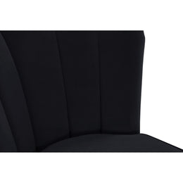 Meridian Lily Black Velvet Stool