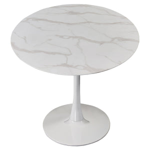 Meridian Holly White Dining Table (3 Boxes)