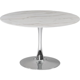 Meridian Holly Chrome Dining Table (3 Boxes)