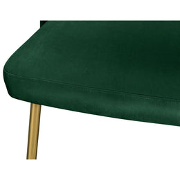 Meridian Logan Green Velvet Dining Chair