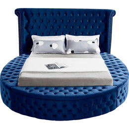 Meridian Luxus Navy Velvet Full Bed (3 Boxes)