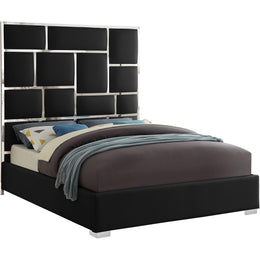 Meridian Milan Black Vegan Leather King Bed