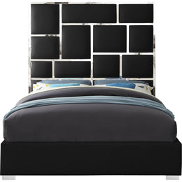 Meridian Milan Black Vegan Leather King Bed