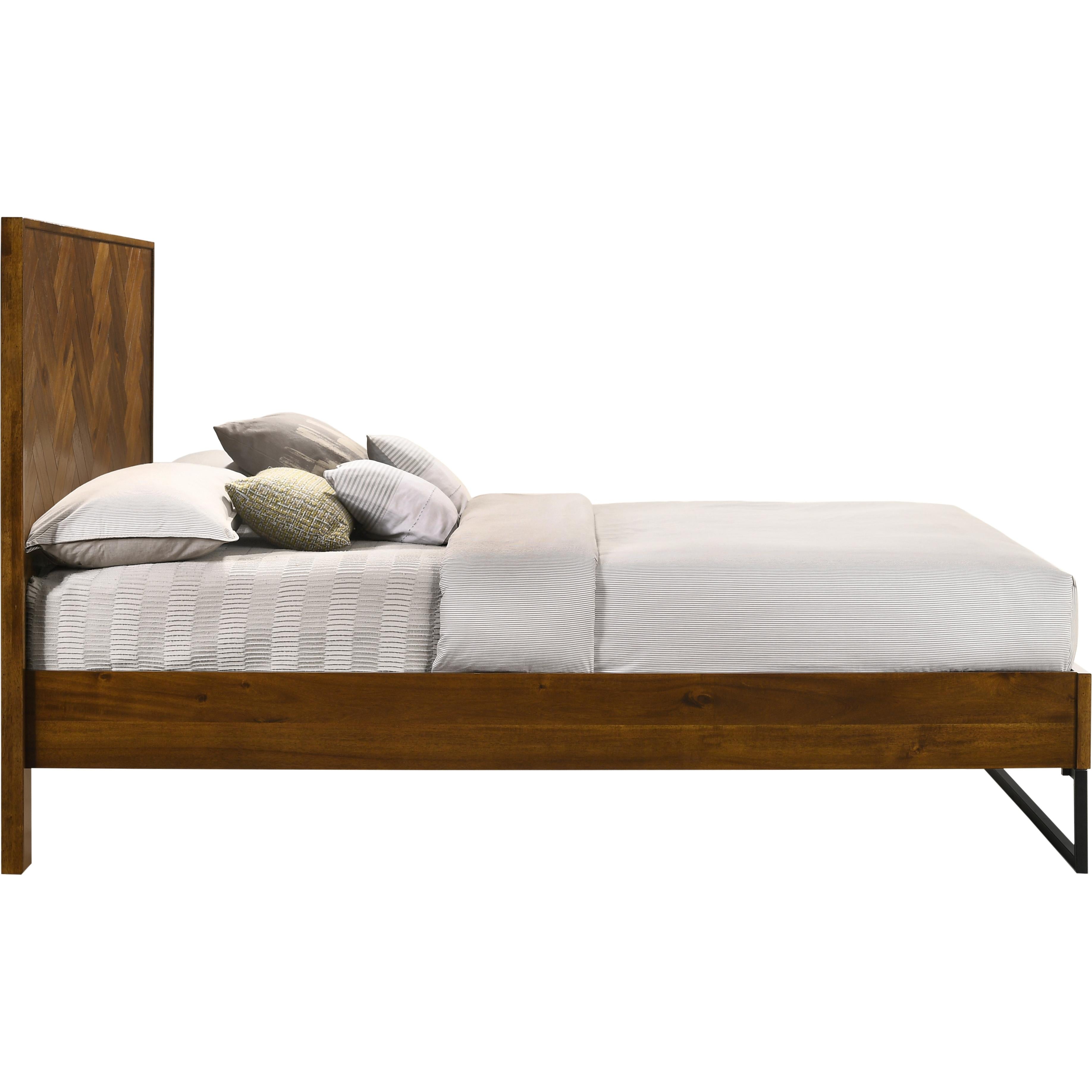 Meridian Reed Antique Coffee King Bed (3 Boxes)