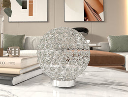 Crystal Globe Table Lamp