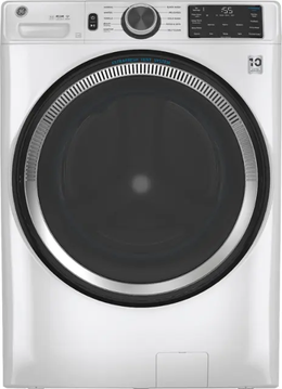 Package - GE - 4.8 Cu. Ft. High-Efficiency Stackable Smart Front Load Washer w/ Odorblock Ultra Fresh Vent System & Microban Technology and 7.8 Cu. Ft. Stackable Smart 10-Cycle Electric Dryer - White