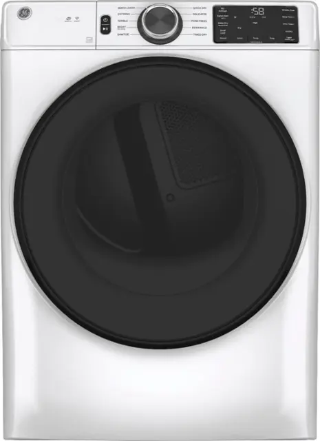 Package - GE - 4.8 Cu. Ft. High-Efficiency Stackable Smart Front Load Washer w/ Odorblock Ultra Fresh Vent System & Microban Technology and 7.8 Cu. Ft. Stackable Smart 10-Cycle Electric Dryer - White