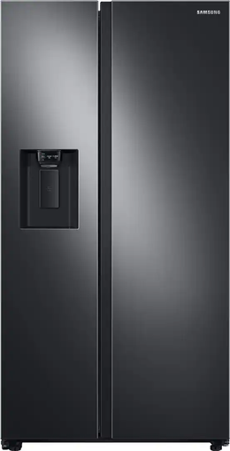 Samsung - 36 in. Wide 27.4 cu. ft. Side-by-Side Refrigerator with Large Capacity - Black Stainless Steel