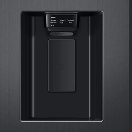 Samsung - 36 in. Wide 27.4 cu. ft. Side-by-Side Refrigerator with Large Capacity - Black Stainless Steel