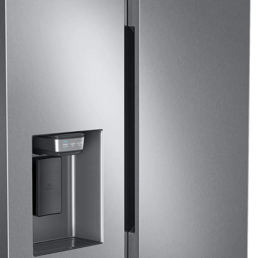 Samsung - 36 in. Wide 27.4 cu. ft. Side-by-Side Refrigerator with Large Capacity - Stainless Steel