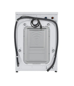 LG - 2.4 Cu. Ft. High-Efficiency Smart Front Load Washer and Electric Dryer Combo with Steam and Sensor Dry - White