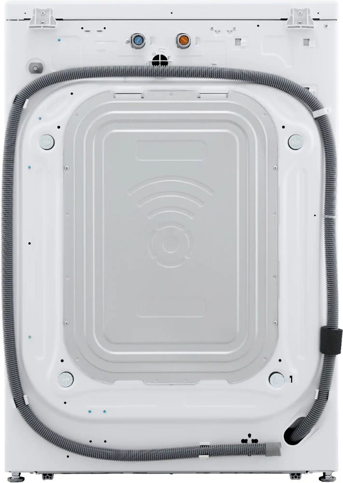 Package - LG - 4.5 Cu. Ft. High-Efficiency Stackable Smart Front Load Washer with Steam and Built-In Intelligence and 7.4 Cu. Ft. Stackable Smart Electric Dryer with Steam and Built-In Intelligence - White