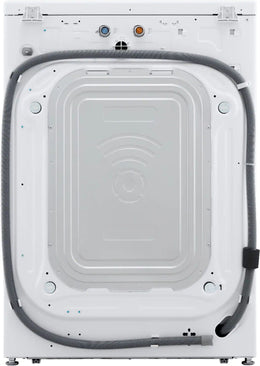 Package - LG - 4.5 Cu. Ft. High-Efficiency Stackable Smart Front Load Washer with Steam and Built-In Intelligence and 7.4 Cu. Ft. Stackable Smart Gas Dryer with Steam and Built-In Intelligence - White