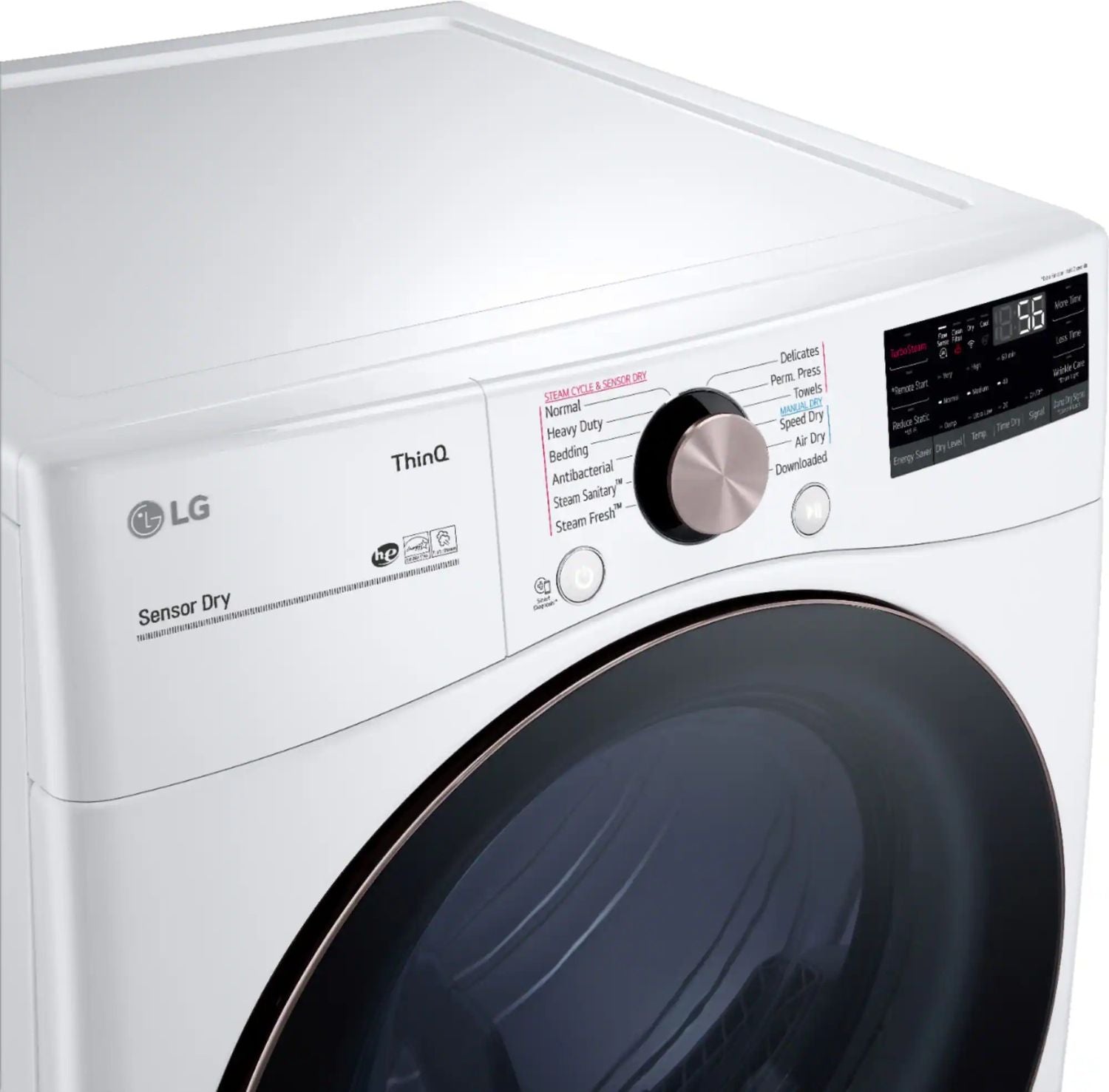 Package - LG - 4.5 Cu. Ft. High-Efficiency Stackable Smart Front Load Washer with Steam and Built-In Intelligence and 7.4 Cu. Ft. Stackable Smart Gas Dryer with Steam and Built-In Intelligence - White