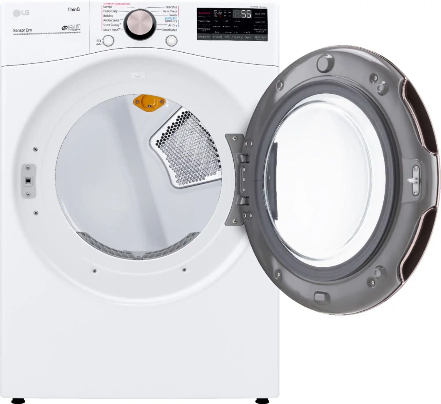 Package - LG - 4.5 Cu. Ft. High-Efficiency Stackable Smart Front Load Washer with Steam and Built-In Intelligence and 7.4 Cu. Ft. Stackable Smart Gas Dryer with Steam and Built-In Intelligence - White
