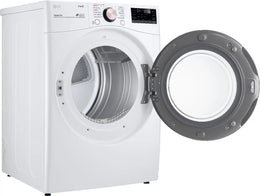 Package - LG - 4.5 Cu. Ft. High-Efficiency Stackable Smart Front Load Washer with Steam and Built-In Intelligence and 7.4 Cu. Ft. Stackable Smart Electric Dryer with Steam and Built-In Intelligence - White