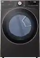 Package - LG - 4.5 Cu. Ft. High-Efficiency Stackable Smart Front Load Washer with Steam and Built-In Intelligence and 7.4 Cu. Ft. Stackable Smart Electric Dryer with Steam and Built-In Intelligence - Black Steel