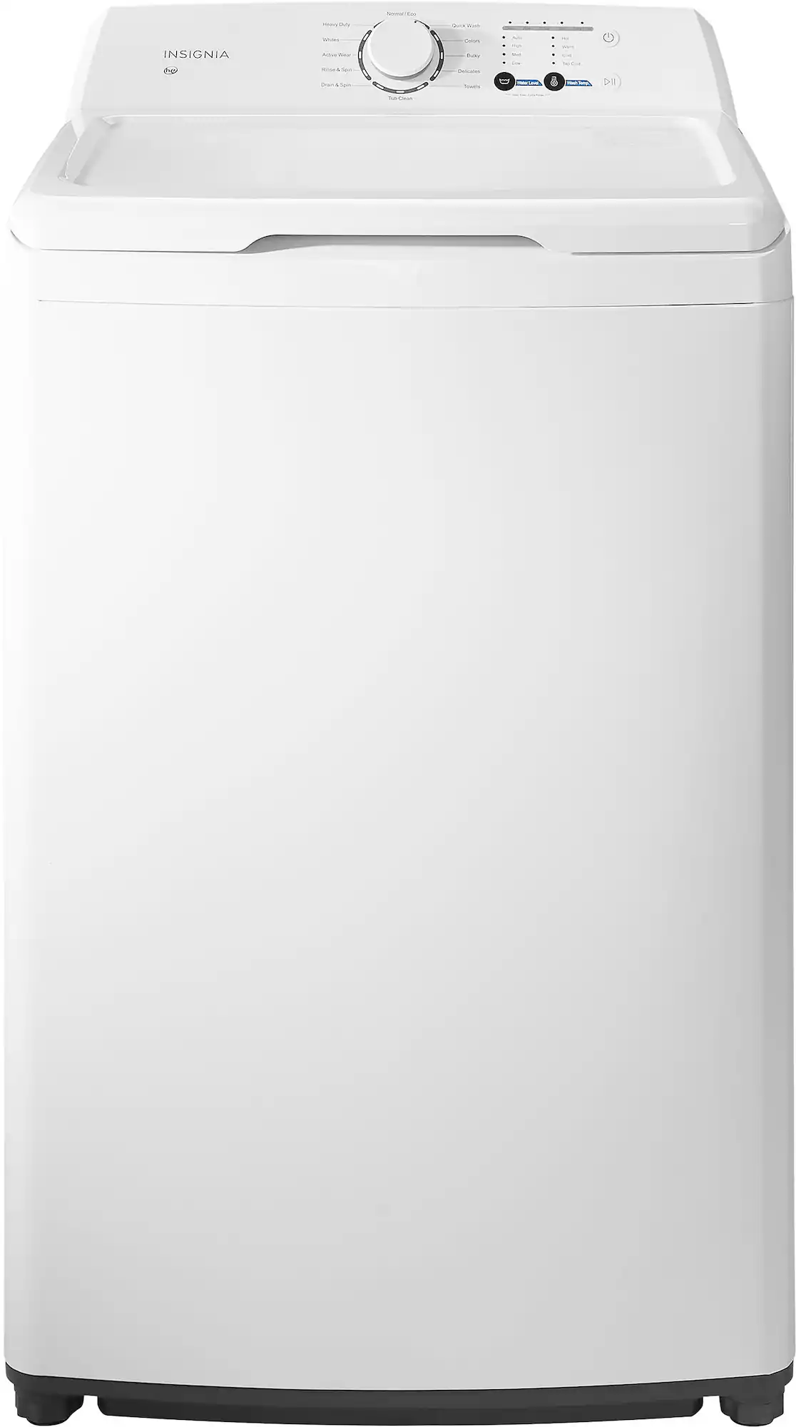 Package - Insignia™ - 3.7 Cu. Ft. High Efficiency 12-Cycle Top-Loading Washer and 6.7 Cu. Ft. Gas Dryer with Sensor Dry - White