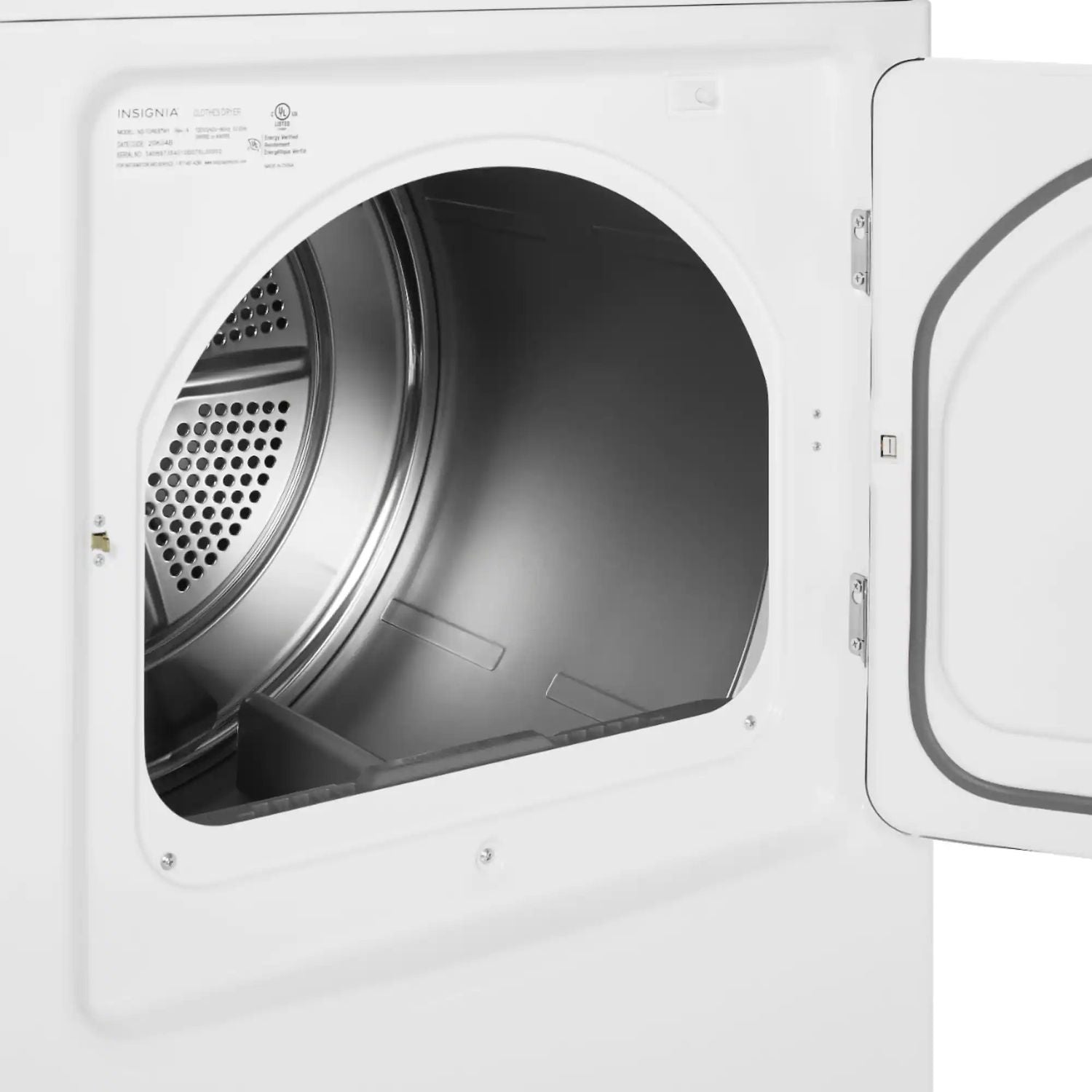 Package - Insignia™ - 3.7 Cu. Ft. High Efficiency 12-Cycle Top-Loading Washer and 6.7 Cu. Ft. Electric Dryer with Sensor Dry - White