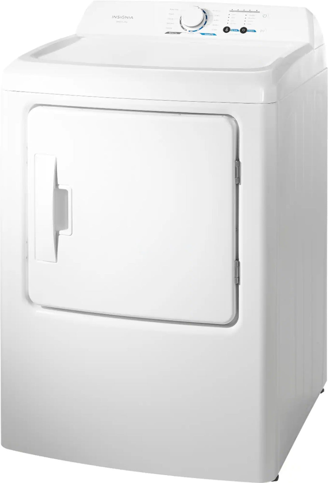 Package - Insignia™ - 3.7 Cu. Ft. High Efficiency 12-Cycle Top-Loading Washer and 6.7 Cu. Ft. Electric Dryer with Sensor Dry - White