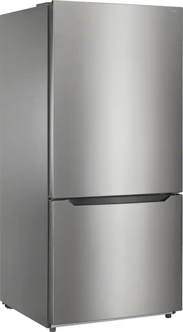 Insignia™ - 30 in. Wide 18.6 Cu. Ft. Bottom Freezer Refrigerator with ENERGY STAR Certification - Stainless Steel