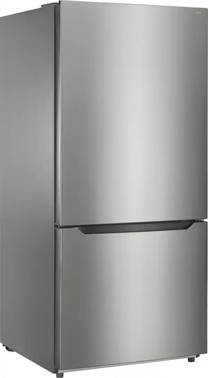 Insignia™ - 30 in. Wide 18.6 Cu. Ft. Bottom Freezer Refrigerator with ENERGY STAR Certification - Stainless Steel