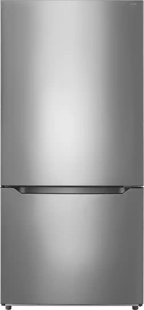 Insignia™ - 30 in. Wide 18.6 Cu. Ft. Bottom Freezer Refrigerator with ENERGY STAR Certification - Stainless Steel