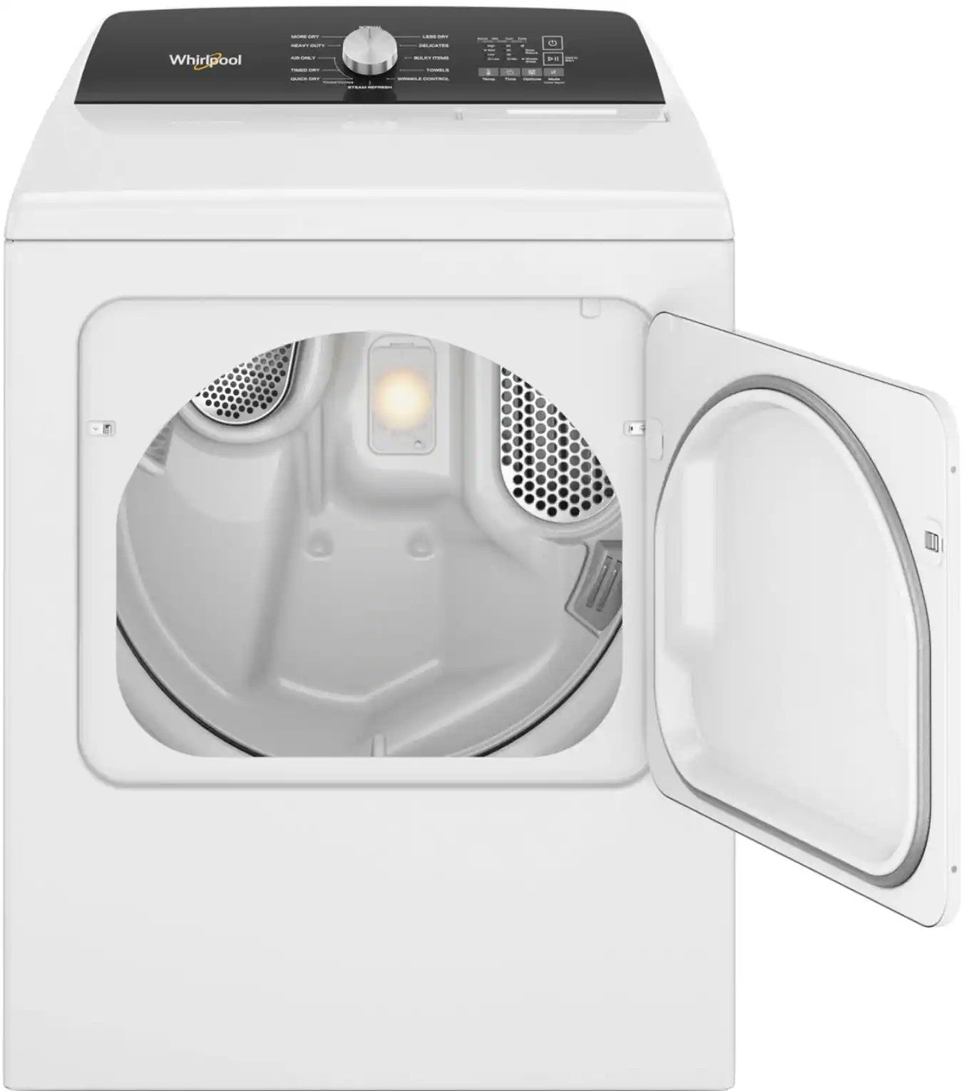 Package - Whirlpool - 4.7-4.8 Cu. Ft. Top Load Washer with 2 in 1 Removable Agitator and 7.0 Cu. Ft. Electric Dryer with Steam and Moisture Sensing - White