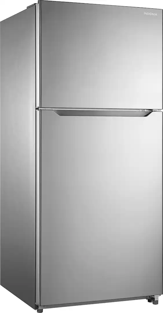Insignia™ - 30 in. Wide 18 Cu. Ft. Top-Freezer Refrigerator with ENERGY STAR Certification - Stainless Steel