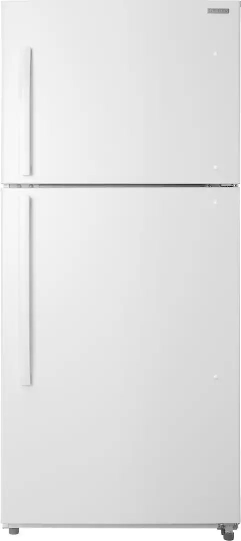 Insignia™ - 30 in. Wide 18 Cu. Ft. Top-Freezer Refrigerator with Handles - White