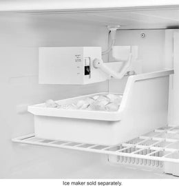 Insignia™ - 30 in. Wide 18 Cu. Ft. Top-Freezer Refrigerator with Handles - White