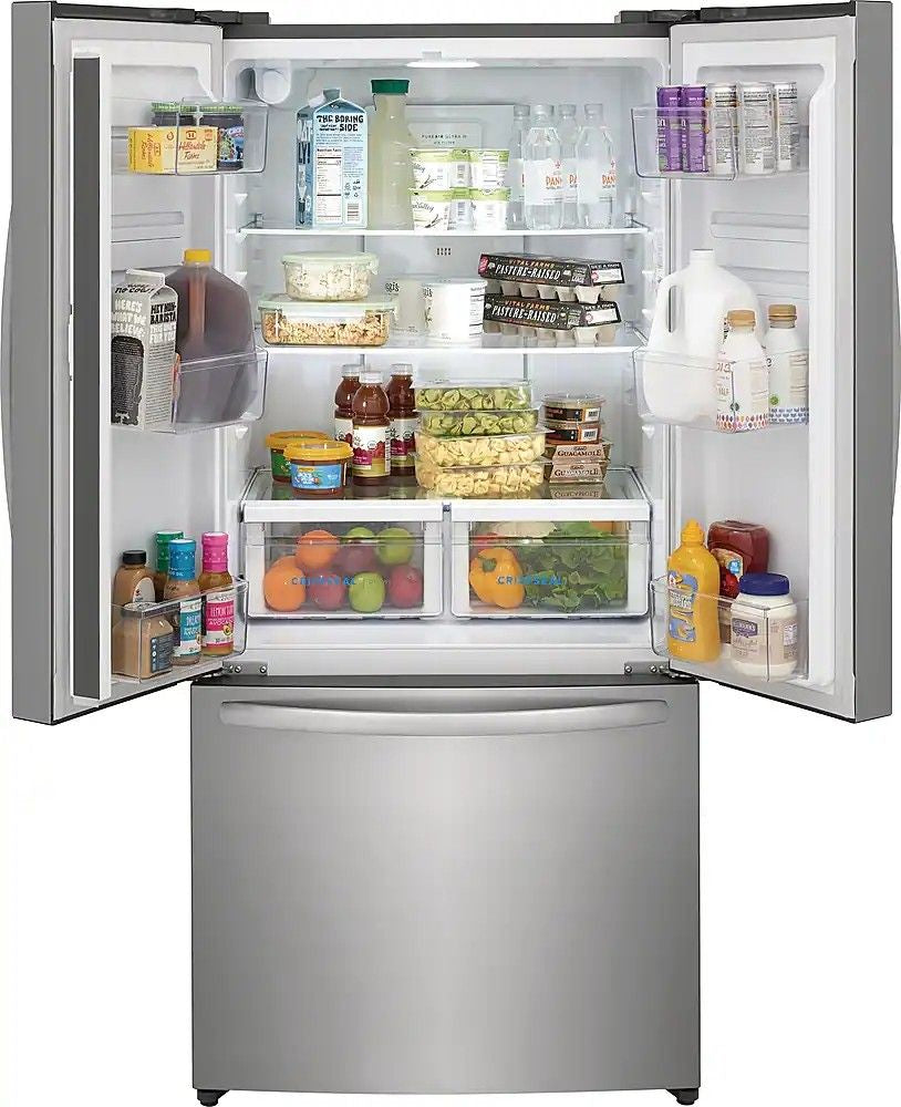 Frigidaire - 32 in. Wide 17.6 Cu. Ft. Counter-Depth French Door Refrigerator - Fingerprint-Resistant Stainless Steel Look