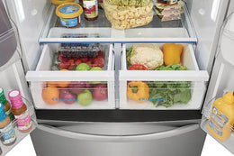 Frigidaire - 32 in. Wide 17.6 Cu. Ft. Counter-Depth French Door Refrigerator - Fingerprint-Resistant Stainless Steel Look