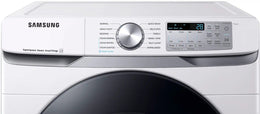 Package - Samsung - 4.5 Cu. Ft. High-Efficiency Stackable Smart Front Load Washer with Steam and Super Speed Wash and 7.5 Cu. Ft. Stackable Smart Electric Dryer with Steam Sanitize+ - White