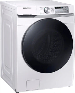 Package - Samsung - 4.5 Cu. Ft. High-Efficiency Stackable Smart Front Load Washer with Steam and Super Speed Wash and 7.5 Cu. Ft. Stackable Smart Electric Dryer with Steam Sanitize+ - White