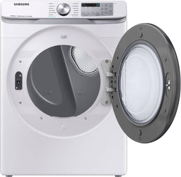 Package - Samsung - 4.5 Cu. Ft. High-Efficiency Stackable Smart Front Load Washer with Steam and Super Speed Wash and 7.5 Cu. Ft. Stackable Smart Electric Dryer with Steam Sanitize+ - White