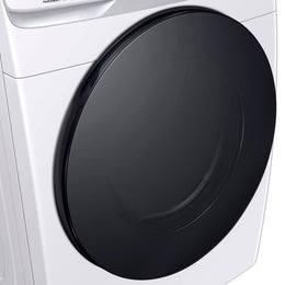 Package - Samsung - 4.5 Cu. Ft. High-Efficiency Stackable Smart Front Load Washer with Steam and Super Speed Wash and 7.5 Cu. Ft. Stackable Smart Electric Dryer with Steam Sanitize+ - White